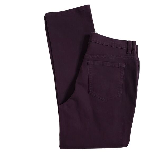 Gloria Vanderbilt Amanda Womens Jeans Size 8 Short Purple Straight Leg Stretch - Picture 3 of 10